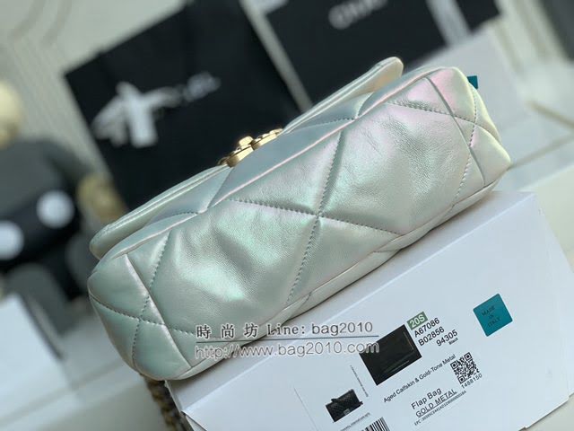 Chanel女包 香奈兒專櫃最新款幻彩19手袋小號口蓋包 Chanel斜挎單肩手提鏈條女包 1160  djc4314